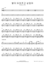 I Wanted to Be a Star for You (별이 되어주고 싶었어) Baek Ji Young & Muzie (백지영 , 뮤지) Full Drum Transcription / Drum Sheet Music COPYDRUM