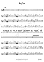 Perfect Ed Sheeran Full Drum Transcription / Drum Sheet Music COPYDRUM