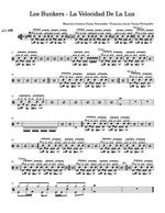 La Velocidad De La Luz Los Bunkers Full Drum Transcription / Drum Sheet Music Carlos Dias Aidos
