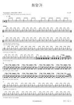Song of Hope (희망가) Sinawe (시나위) Full Drum Transcription / Drum Sheet Music COPYDRUM