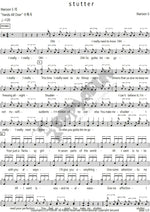 Stutter Maroon 5 Full Drum Transcription / Drum Sheet Music COPYDRUM