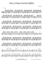 Take A Chance On Me (ABBA) Steve Gadd Full Drum Transcription / Drum Sheet Music COPYDRUM