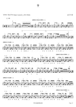 9 (9) Silica Gel (실리카겔) Full Drum Transcription / Drum Sheet Music COPYDRUM
