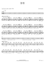Eternity (영원) Sky (스카이) Full Drum Transcription / Drum Sheet Music COPYDRUM