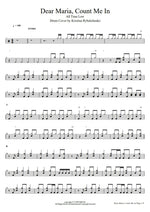Dear Maria, Count Me In All Time Low Full Drum Transcription / Drum Sheet Music COPYDRUM