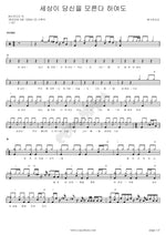 Even If the World Does Not Know You (세상이 당신을 모른다하여도) YWAM (예수전도단) Full Drum Transcription / Drum Sheet Music COPYDRUM