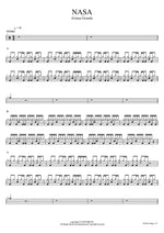 NASA Ariana Grande Full Drum Transcription / Drum Sheet Music COPYDRUM