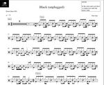 Black (Unplugged) Pearl Jam Full Drum Transcription / Drum Sheet Music Drum Sheet MX