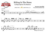 Killing in the Name Rage Against the Machine Full Drum Transcription / Drum Sheet Music Intense Rhythm Drum Studios