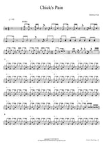 Chick's Pain Mathieu Fiset Full Drum Transcription / Drum Sheet Music COPYDRUM