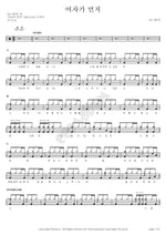 Woman First (여자가 먼저) ALi (알리) Full Drum Transcription / Drum Sheet Music COPYDRUM