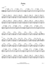 Anna Toto Full Drum Transcription / Drum Sheet Music COPYDRUM