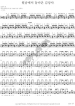 Sergeant Kim Who Returned from Vietnam (월남에서 돌아온 김상사) Kim Choo Ja (김추자) Full Drum Transcription / Drum Sheet Music COPYDRUM