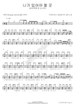 Where You Should Be (니가 있어야 할 곳) Changmin (창민) Full Drum Transcription / Drum Sheet Music COPYDRUM
