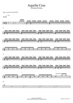 Aquella Cruz Hillsong Worship Full Drum Transcription / Drum Sheet Music COPYDRUM