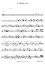 Fooled Again Richie Kotzen Full Drum Transcription / Drum Sheet Music COPYDRUM