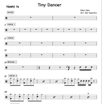Tiny Dancer (live version) Elton John Full Drum Transcription / Drum Sheet Music Sheets4Drummers