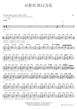 Even If Love Leaves (사랑이 떠나가도) m4 Full Drum Transcription / Drum Sheet Music COPYDRUM