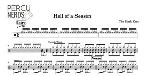 Hell of a Season - The Black Keys - Full Drum Transcription / Drum Sheet Music - Percunerds Transcriptions