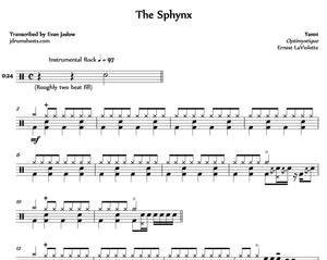The Sphynx - Yanni - Full Drum Transcription / Drum Sheet Music - Jaslow Drum Sheets