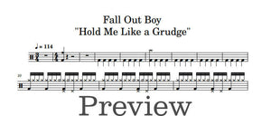 Hold Me Like a Grudge - Fall Out Boy - Full Drum Transcription / Drum Sheet Music - DrumonDrummer