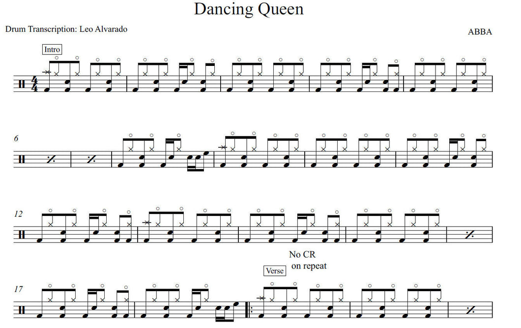 Dancing Queen Sheet Music, ABBA