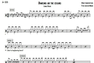 Dancing on the Ceiling - Lionel Richie - Full Drum Transcription / Drum Sheet Music - Titus van der Woude