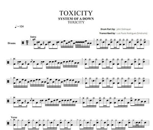 Toxicity - System of a Down - Full Drum Transcription / Drum Sheet Music - Smdrums
