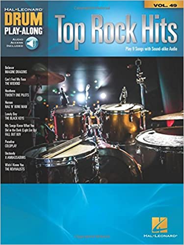 Top Rock Hits Drum Play-Along Volume 49 publication cover
