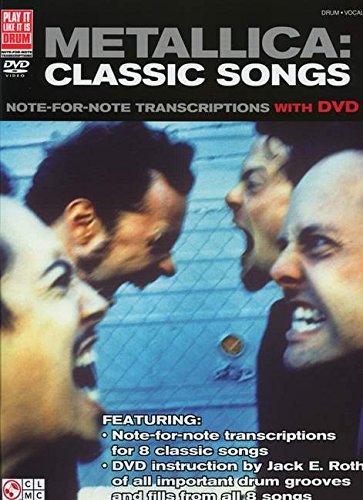 Metallica: Classic Songs Note-For-Note Drum Transcriptions publication cover