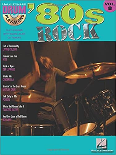 80s Rock Drum Play-Along Volume 8 publication cover