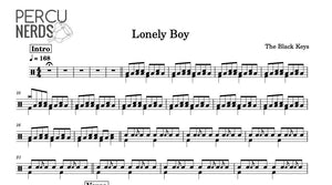 Lonely Boy - The Black Keys - Full Drum Transcription / Drum Sheet Music - Percunerds Transcriptions