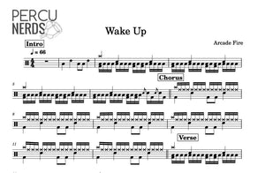 Wake Up - Arcade Fire - Full Drum Transcription / Drum Sheet Music - Percunerds Transcriptions