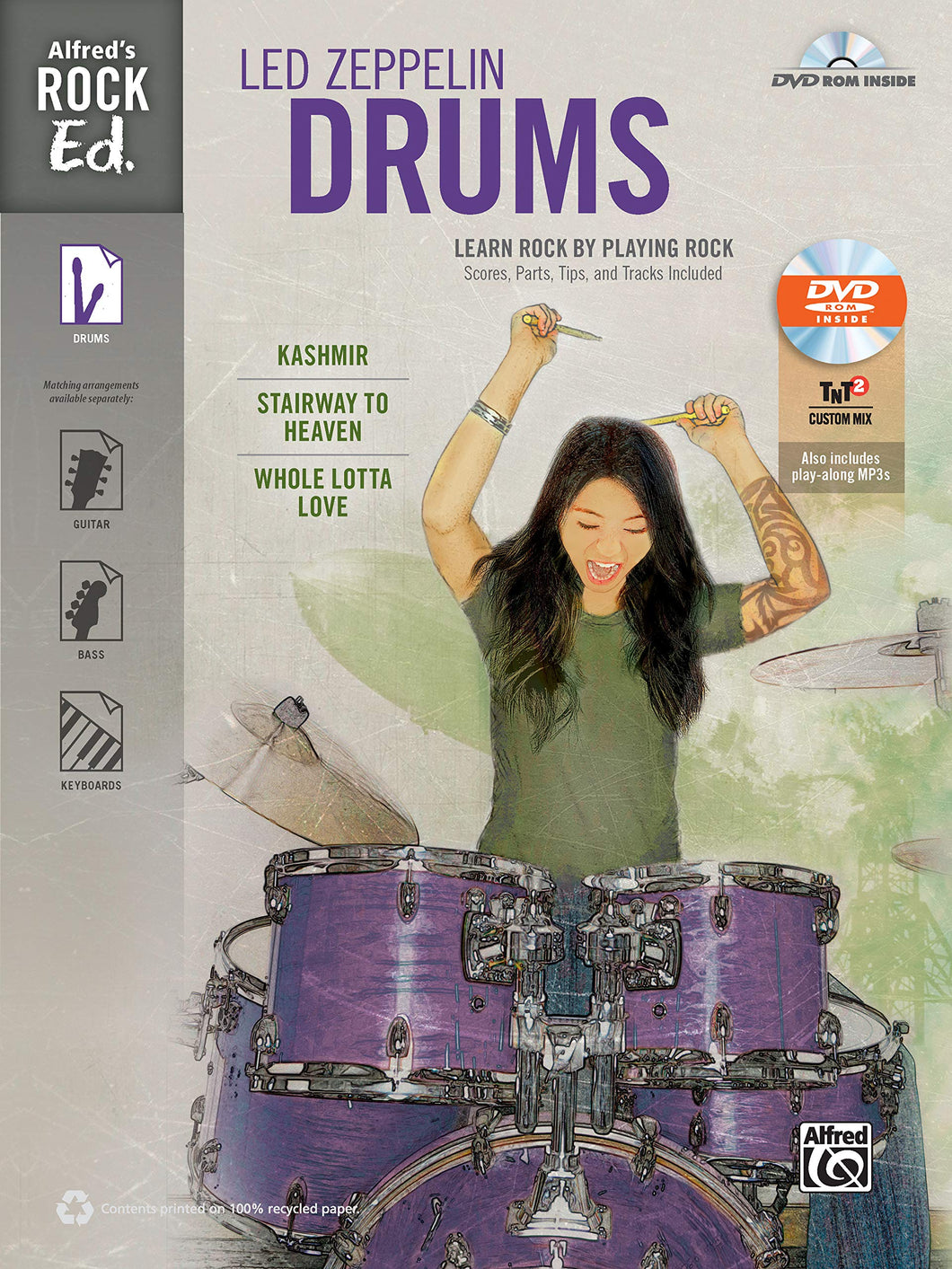 Alfred's Rock Ed. – Led Zeppelin Drums: Learn Rock by Playing Rock publication cover