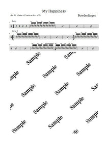 My Happiness - Powderfinger - Full Drum Transcription / Drum Sheet Music - KiwiDrums