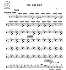 Feel the Pain - Dinosaur Jr. - Full Drum Transcription / Drum Sheet Music - Percunerds Transcriptions