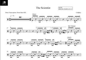 The Scientist - Coldplay - Full Drum Transcription / Drum Sheet Music - Drum Sheet MX