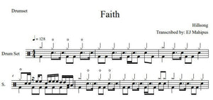 Faith - Hillsong Worship - Full Drum Transcription / Drum Sheet Music - Drumsheets4U