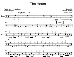 The Hours - Threshold - Full Drum Transcription / Drum Sheet Music - Jaslow Drum Sheets