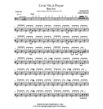 Livin' on a Prayer - Bon Jovi - Full Drum Transcription / Drum Sheet Music - DrumScoreWorld.com
