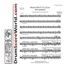 Born in the U.S.A. - Bruce Springsteen - Full Drum Transcription / Drum Sheet Music - DrumScoreWorld.com