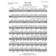Mr. Jones - Counting Crows - Full Drum Transcription / Drum Sheet Music - DrumScoreWorld.com