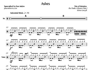 Ashes - Pain of Salvation - Full Drum Transcription / Drum Sheet Music - Jaslow Drum Sheets