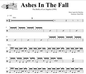 Ashes in the Fall - Rage Against the Machine - Full Drum Transcription / Drum Sheet Music - DrumSetSheetMusic.com