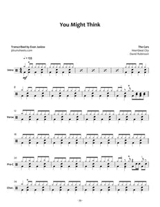 You Might Think - The Cars - Full Drum Transcription / Drum Sheet Music - Jaslow Drum Sheets