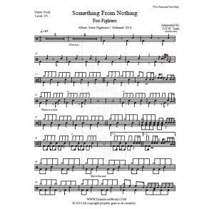 Something from Nothing - Foo Fighters - Full Drum Transcription / Drum Sheet Music - DrumScoreWorld.com