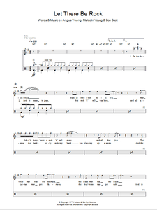 Let There Be Rock - AC/DC - Full Drum Transcription / Drum Sheet Music - SheetMusicDirect D