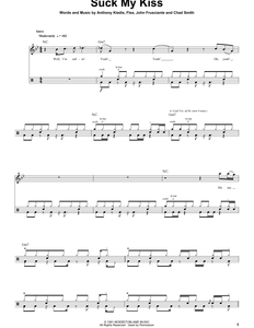 Suck My Kiss - Red Hot Chili Peppers - Full Drum Transcription / Drum Sheet Music - SheetMusicDirect DT174335