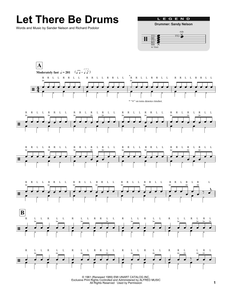 Let There Be Drums - Sandy Nelson - Full Drum Transcription / Drum Sheet Music - SheetMusicDirect DT