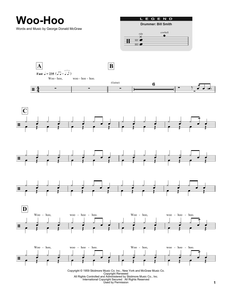 Woo Hoo - The Rock a Teens - Full Drum Transcription / Drum Sheet Music - SheetMusicDirect DT